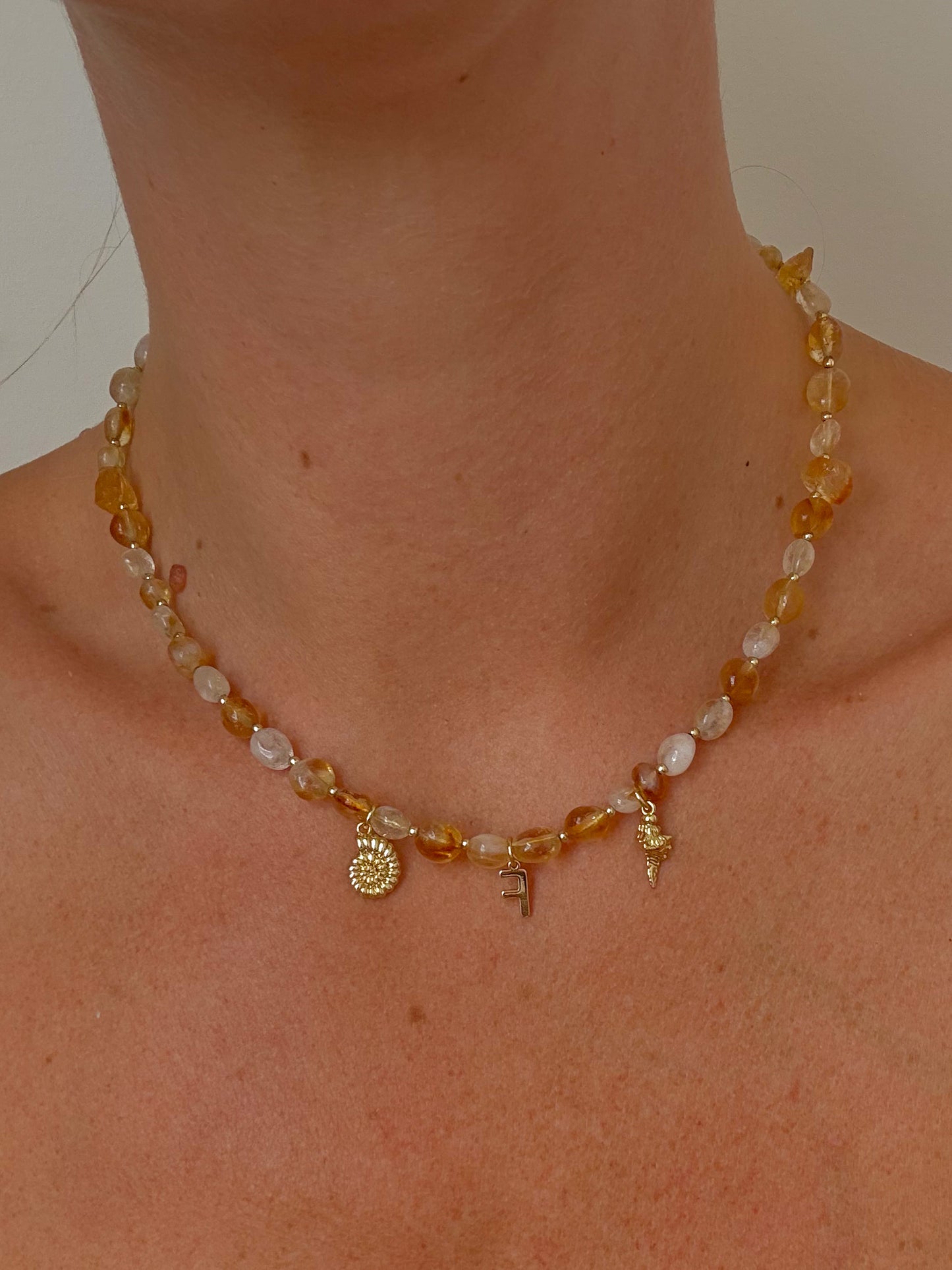 The Daisy Initial Charm