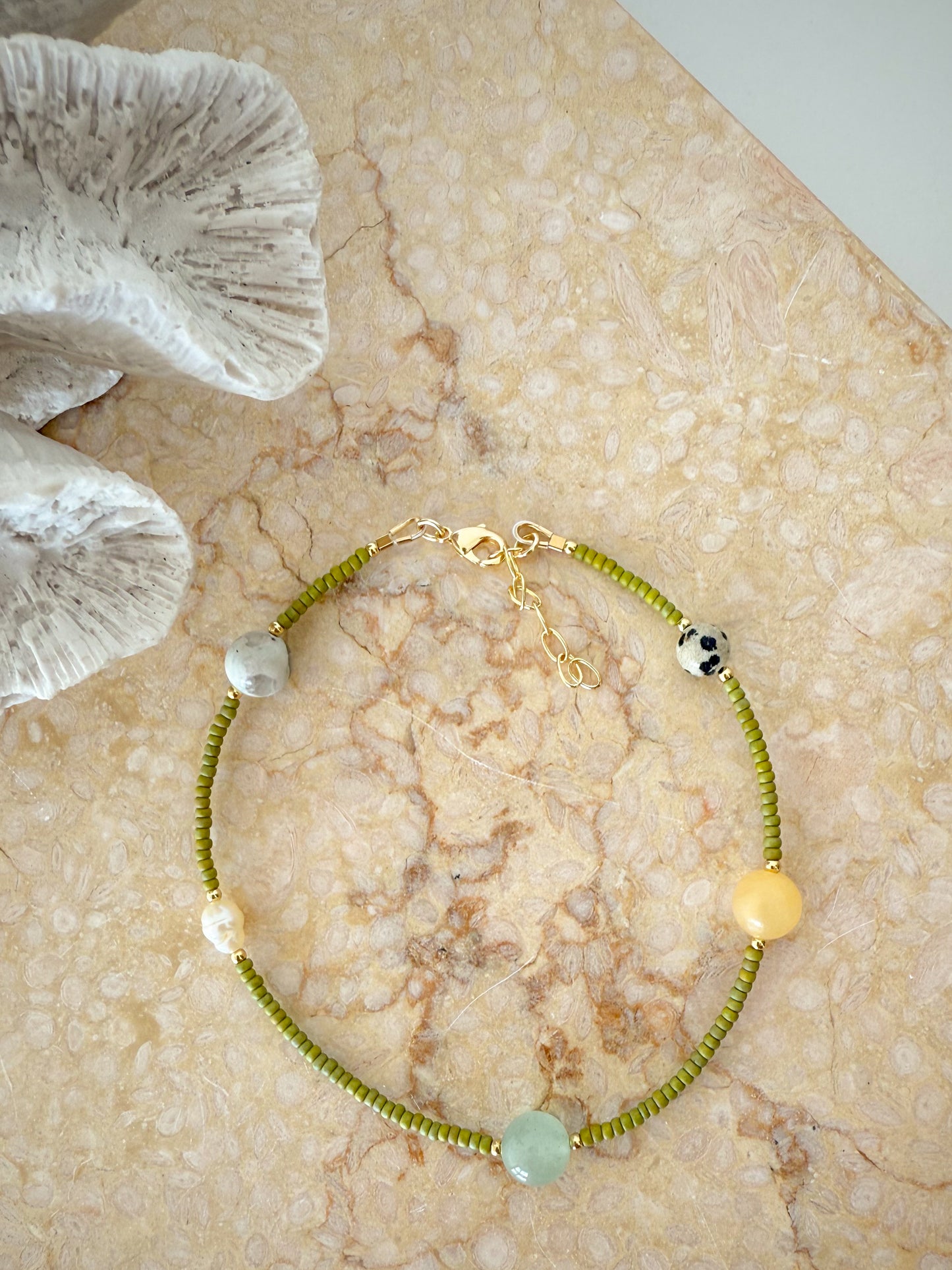 Sunstone Anklet