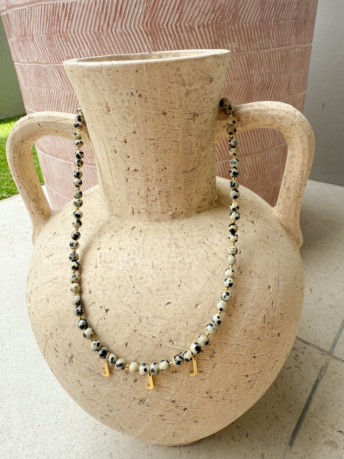 The Dahlia - Initial Necklace